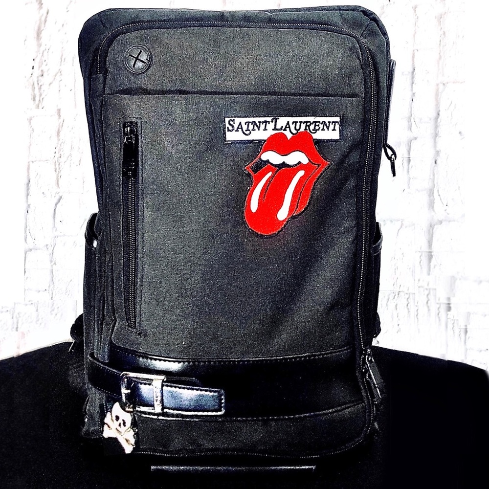 Saint Laurent x Rolling Stones Custom Backpack